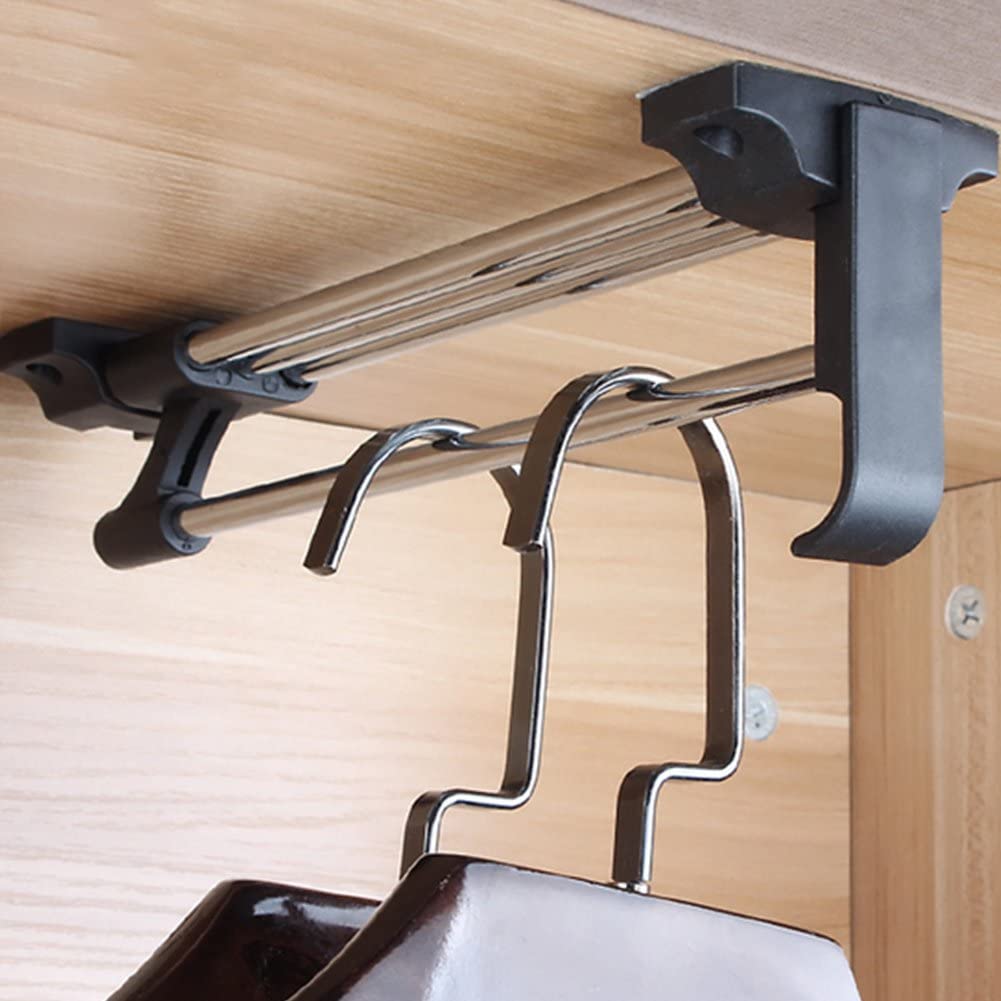Retractable Pull Out Wardrobe Organizer Rack
