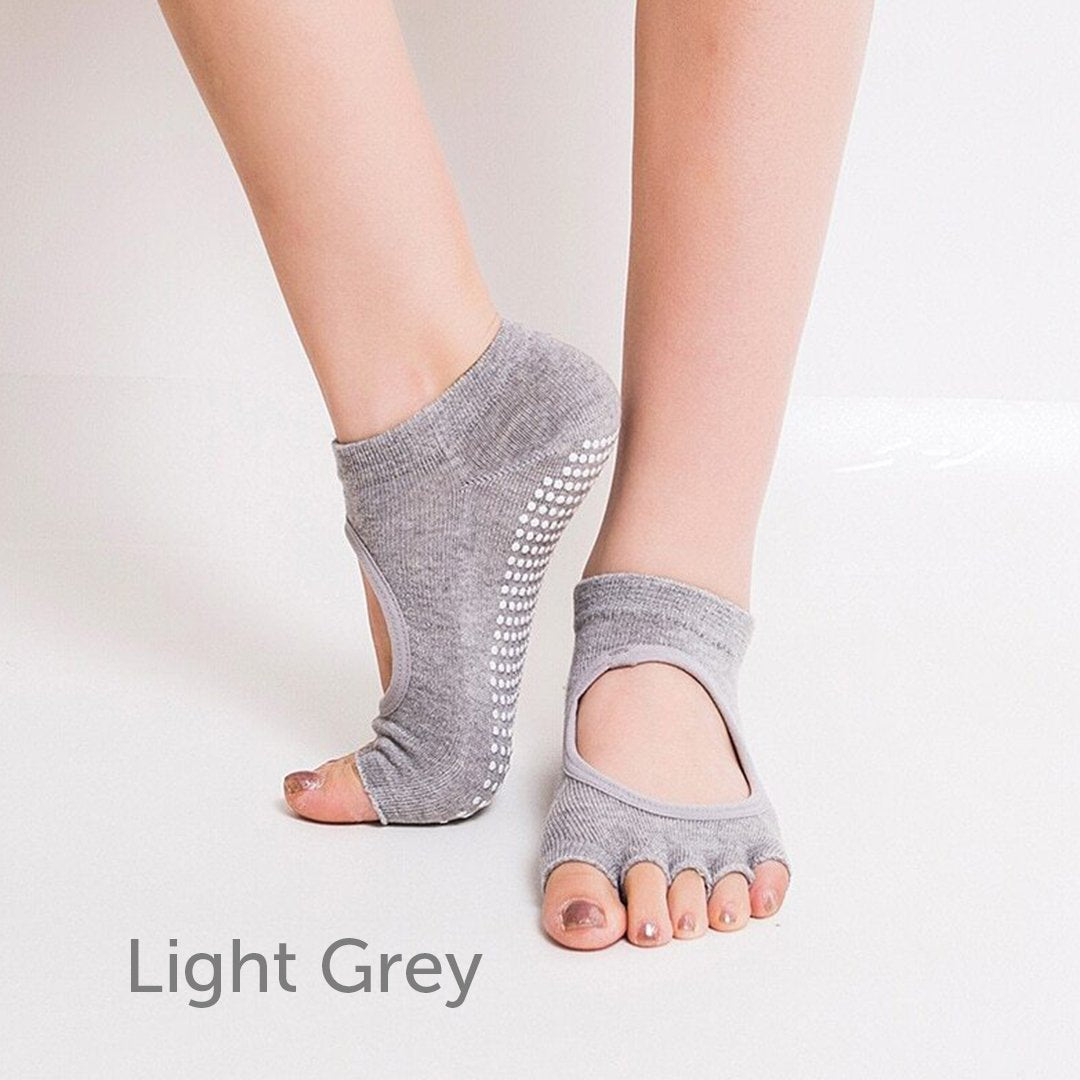 YogaYoga Non-Slip Toeless Yoga Slipper Socks