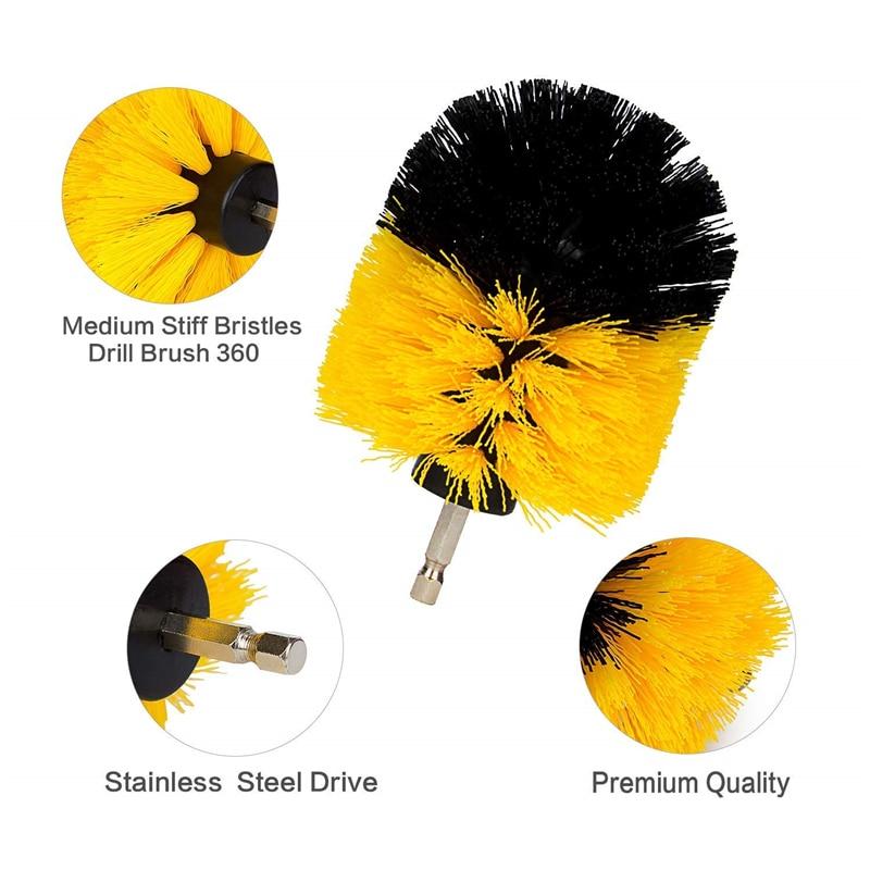 Drill Brush Scrubber - 3 Piece Set
