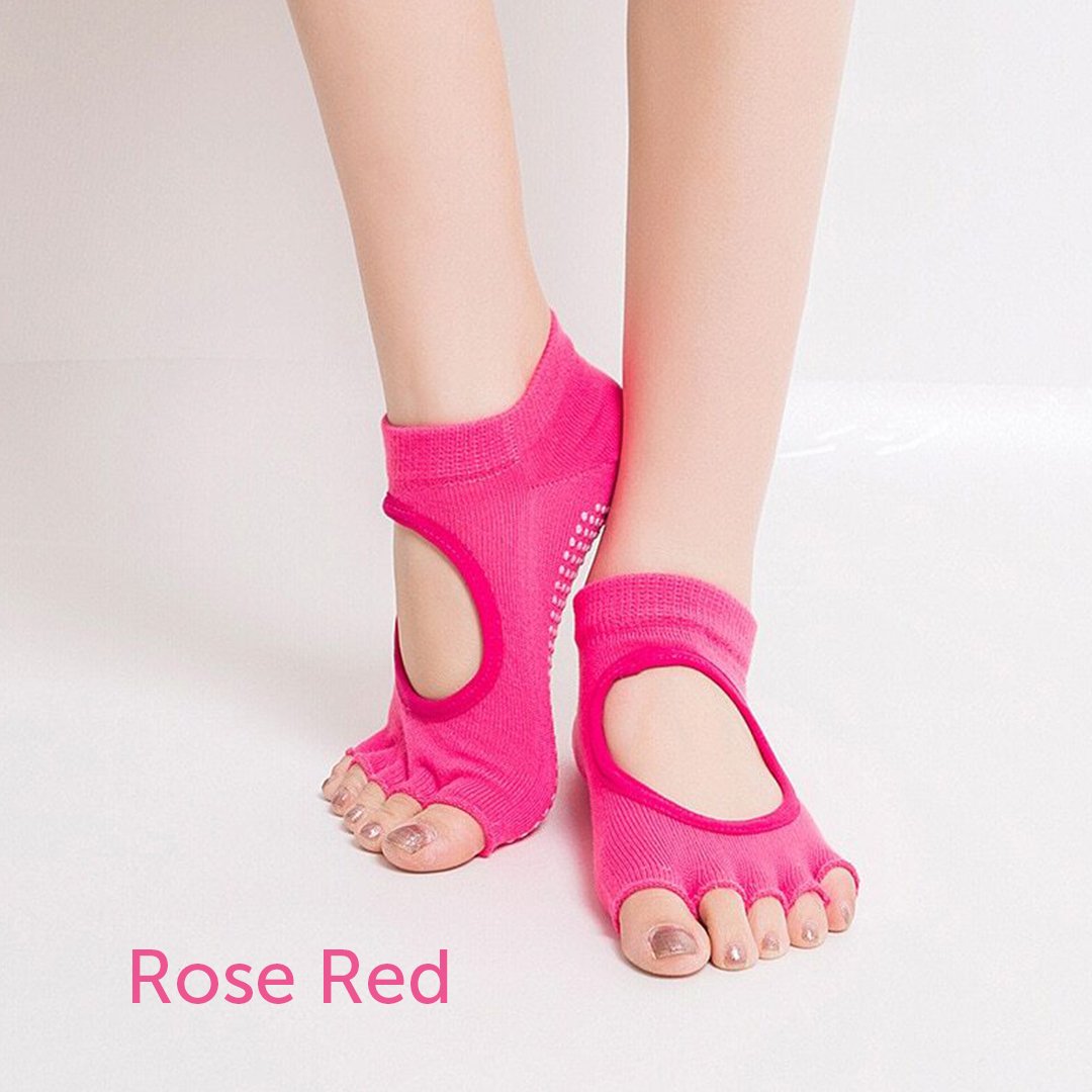 YogaYoga Non-Slip Toeless Yoga Slipper Socks