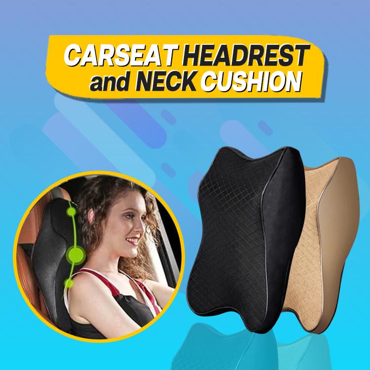 Car Seat Headrest and Neck Cushion
