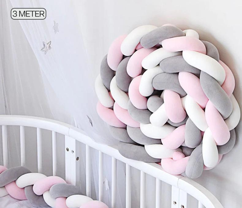 Braided Baby Crib Bumper