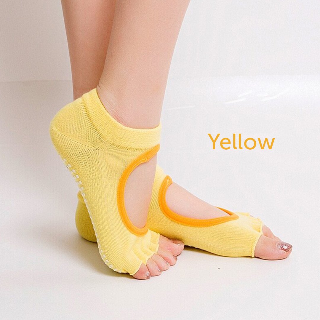 YogaYoga Non-Slip Toeless Yoga Slipper Socks