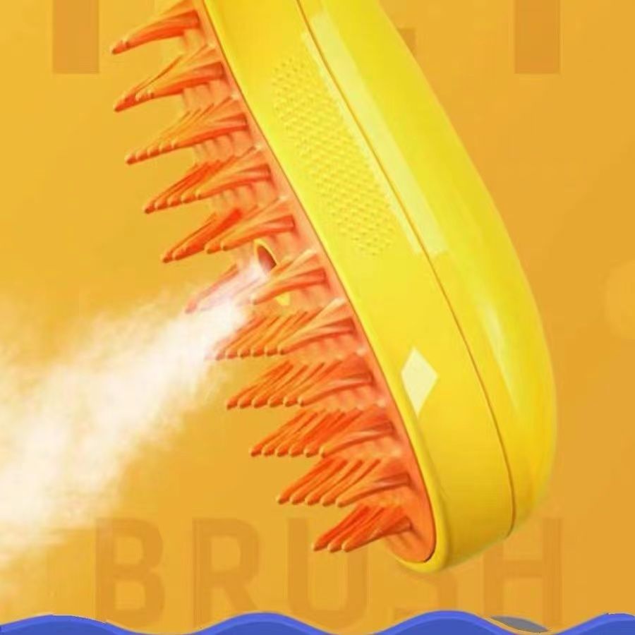 Pet Fusion 3-in-1: Pet Steam Brush, Massage Magic, Hair-Free Haven
