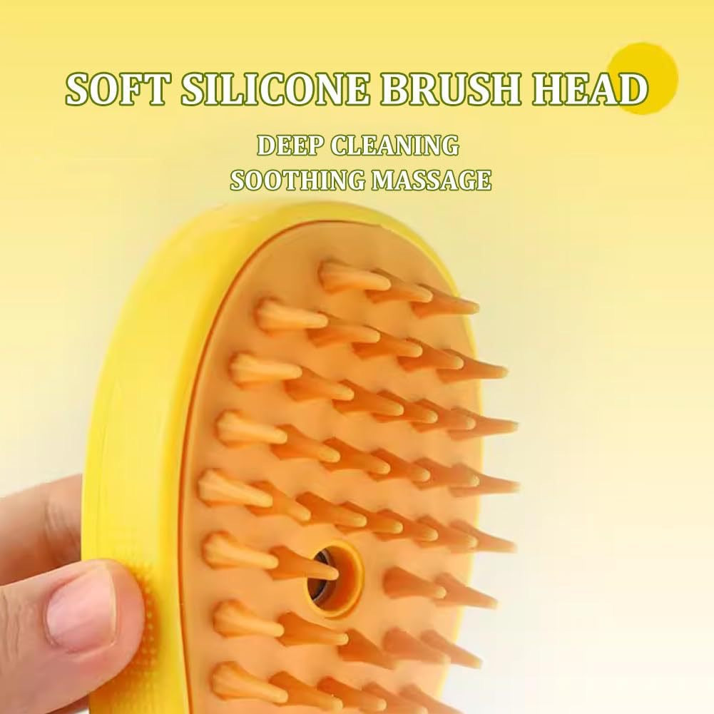 Pet Fusion 3-in-1: Pet Steam Brush, Massage Magic, Hair-Free Haven