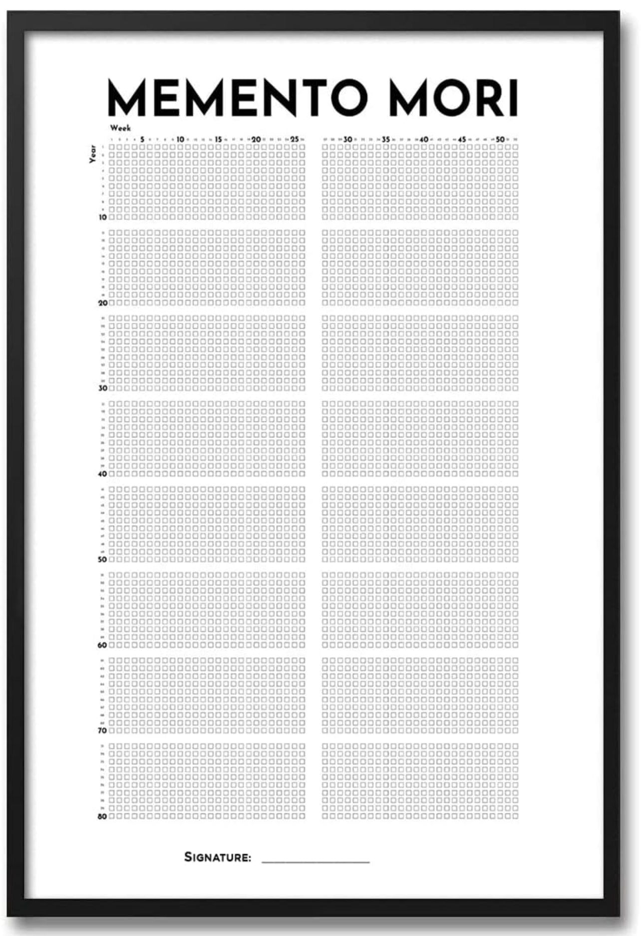 LifeGoal Tracker: Your Memento Mori Calendar