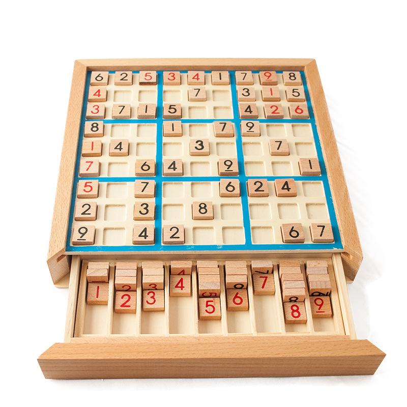 TableTop Wooden Sudoku Board Game