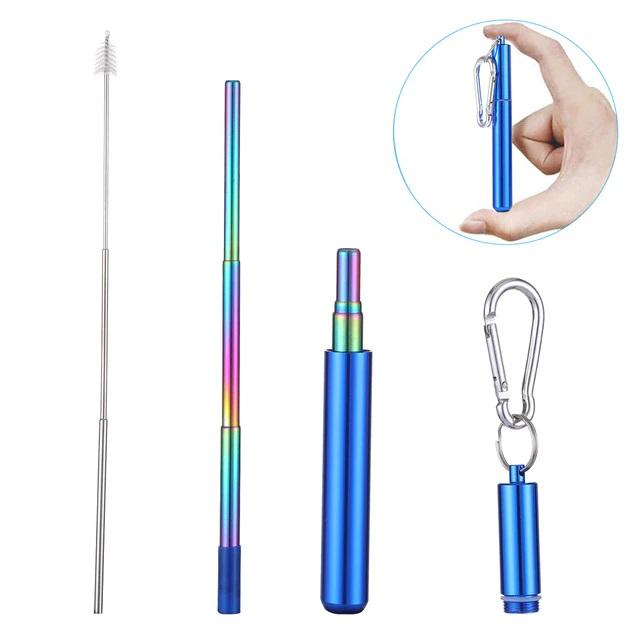 Environment Friendly Stainless Steel Telescopic Straw Kit