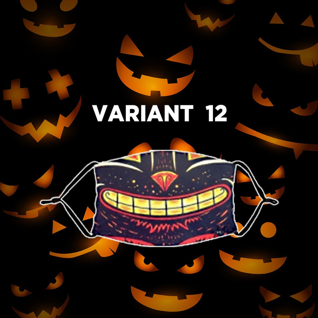 Reusable Halloween Face Mask with Activated Carbon Filter