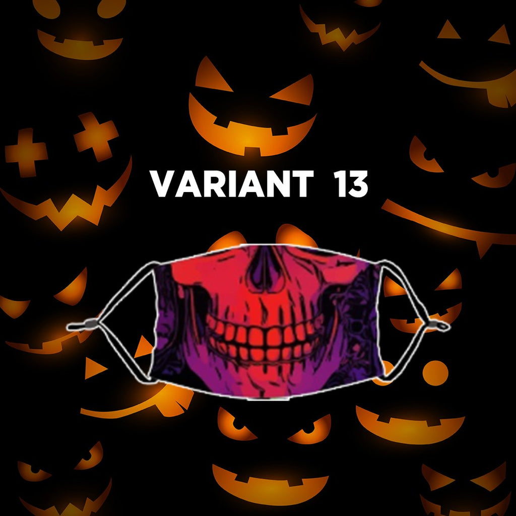 Reusable Halloween Face Mask with Activated Carbon Filter