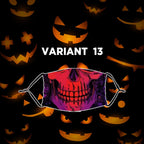 Reusable Halloween Face Mask with Activated Carbon Filter