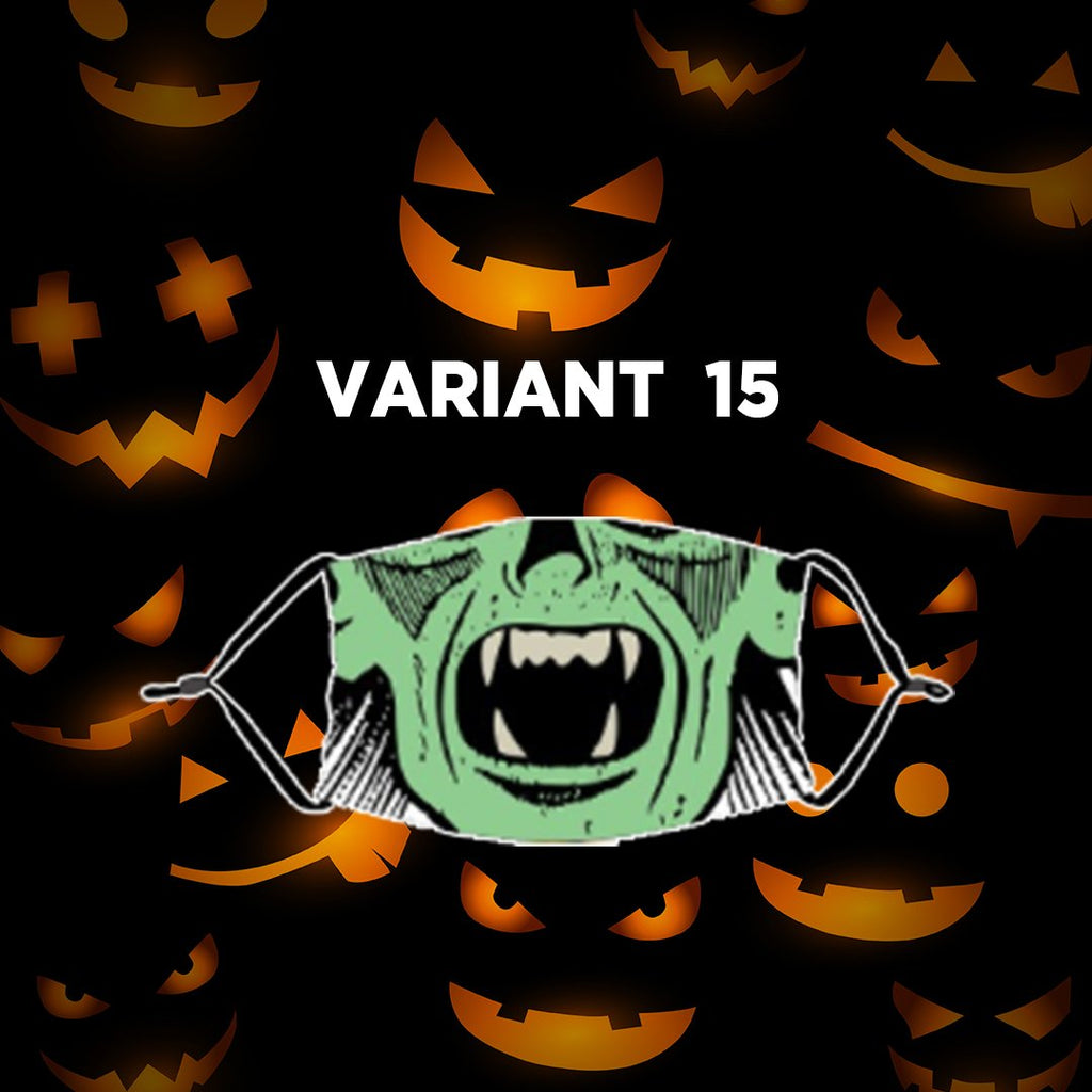 Reusable Halloween Face Mask with Activated Carbon Filter