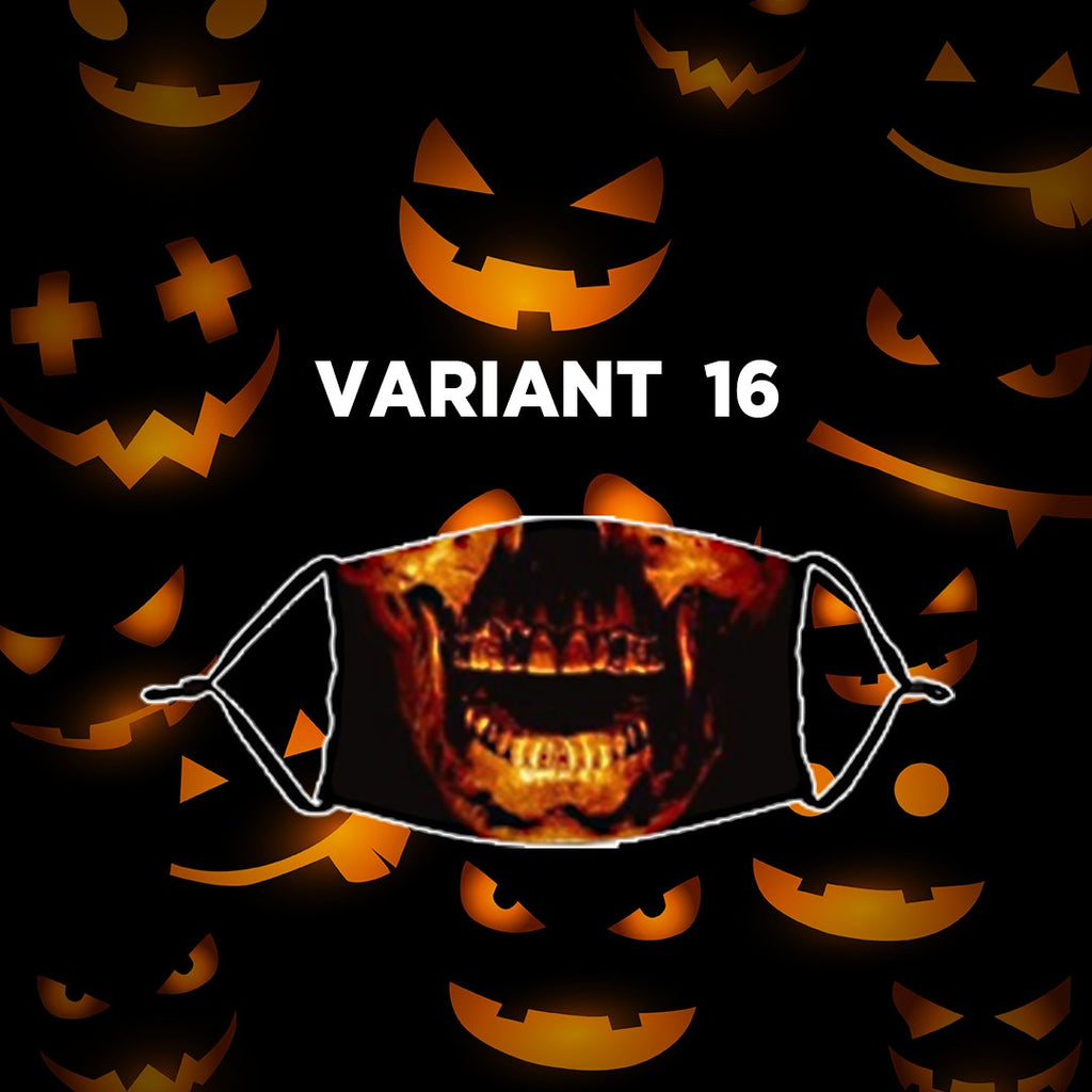 Reusable Halloween Face Mask with Activated Carbon Filter