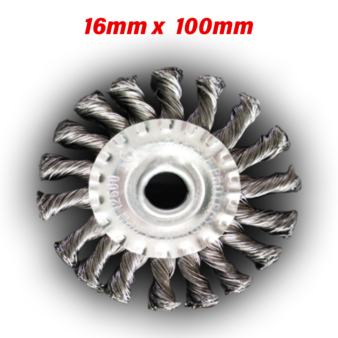 Knotted Steel Wire Deburring Brush