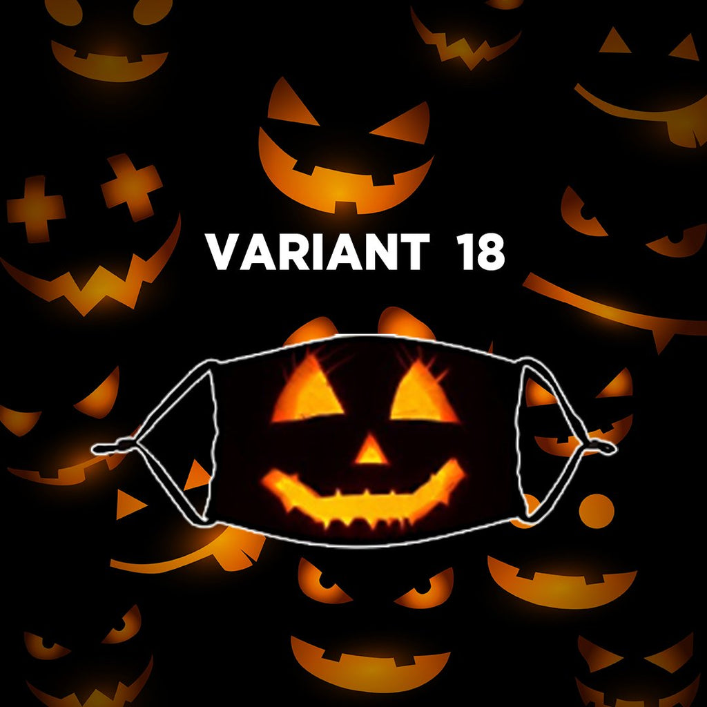 Reusable Halloween Face Mask with Activated Carbon Filter