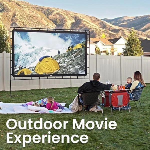 Giant Outdoor Movie Screen & Projector