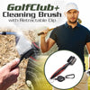 GolfClub+ Cleaning Brush with Retractable Clip