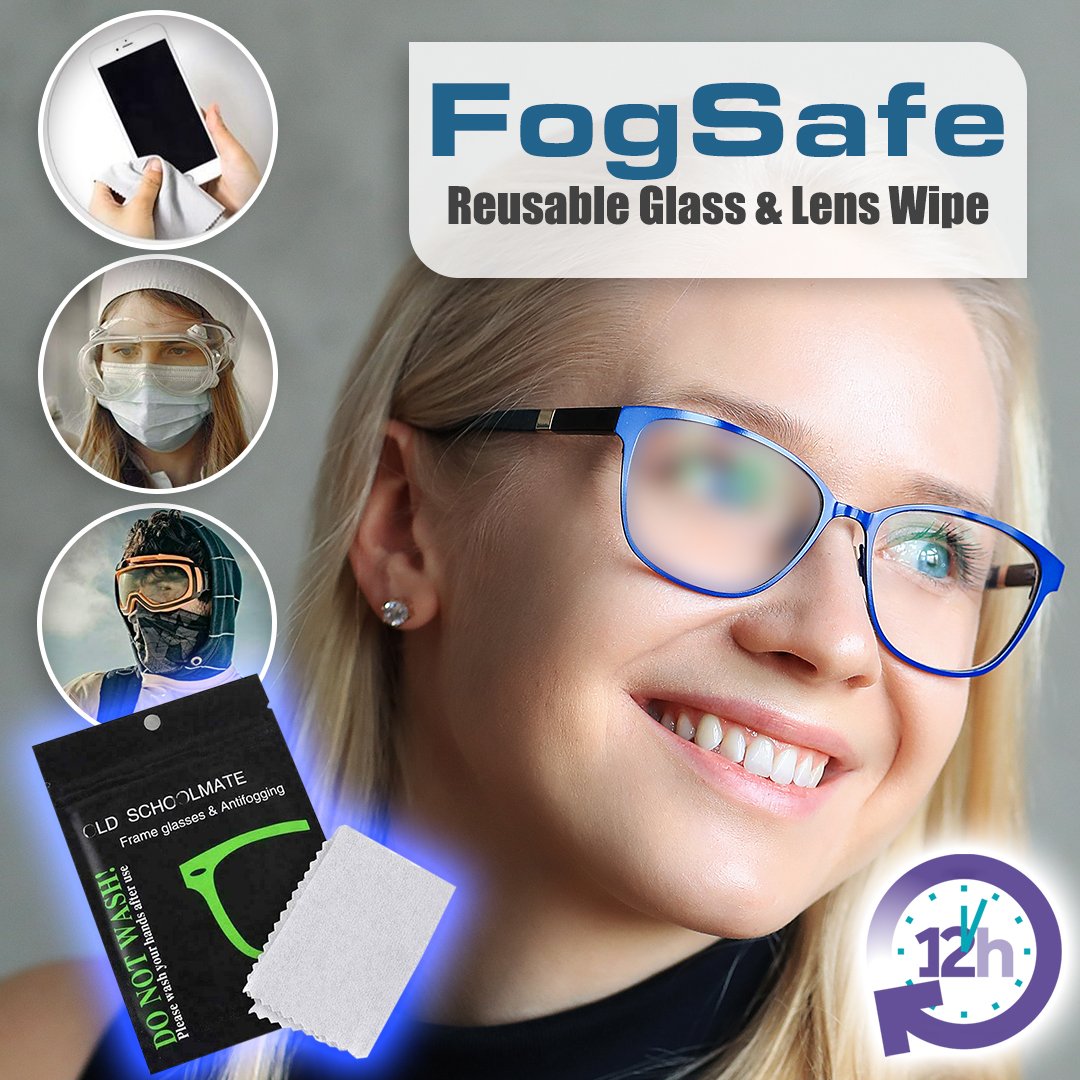 FogSafe Reusable Glass & Lens Wipe