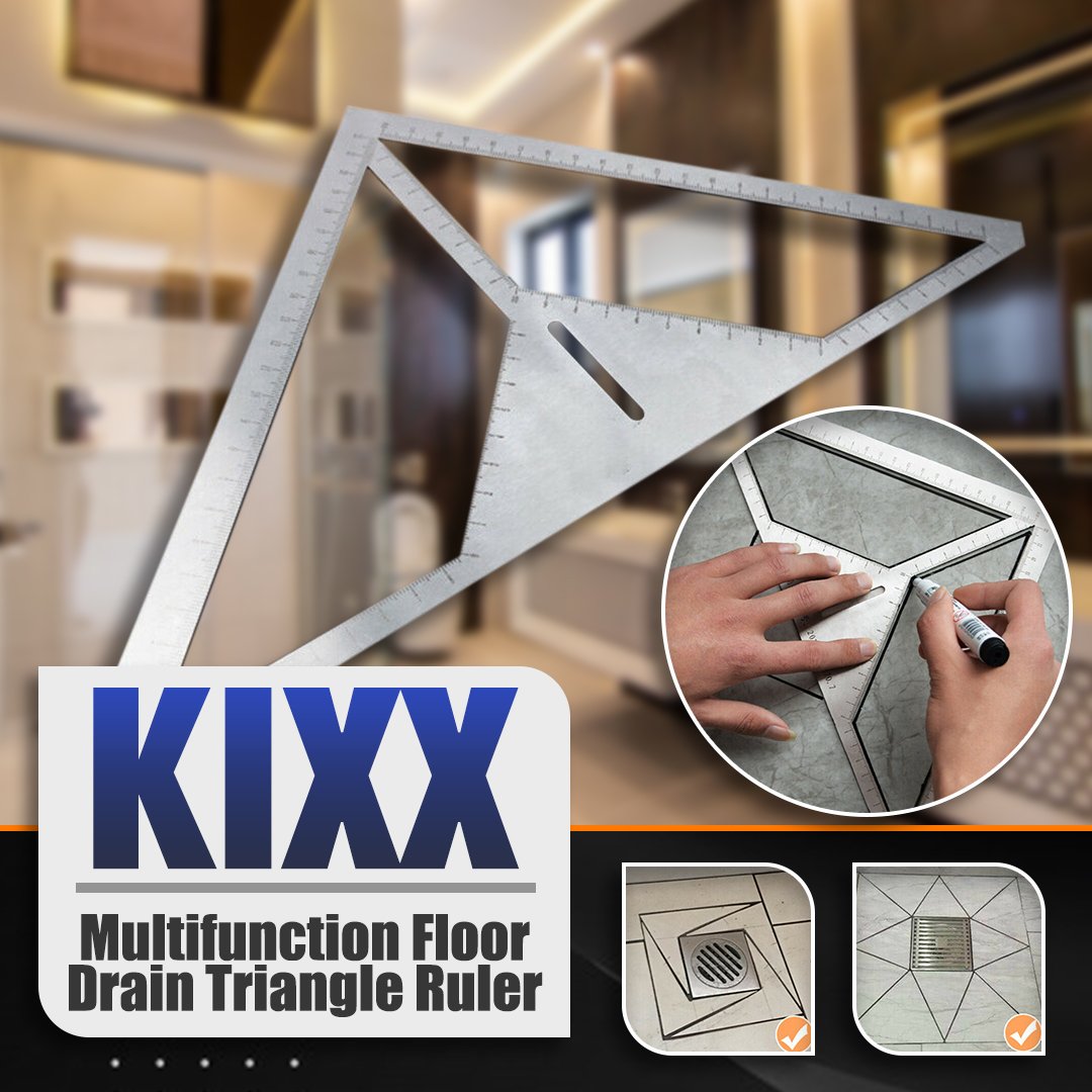 KIXX Multifunction Floor Drain Triangle Ruler – MyVarietyHome