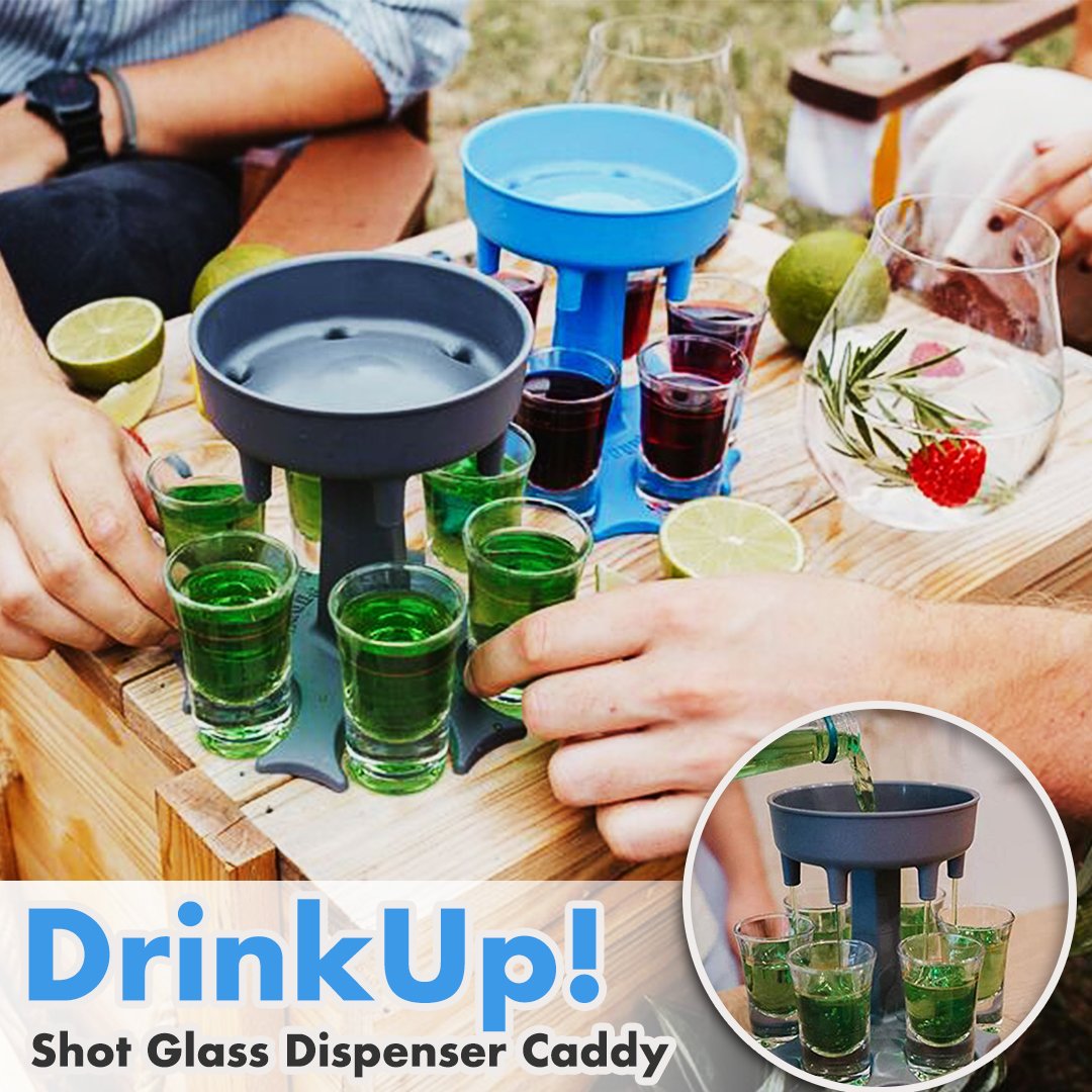 DrinkUp! Shot Glass Dispenser Caddy