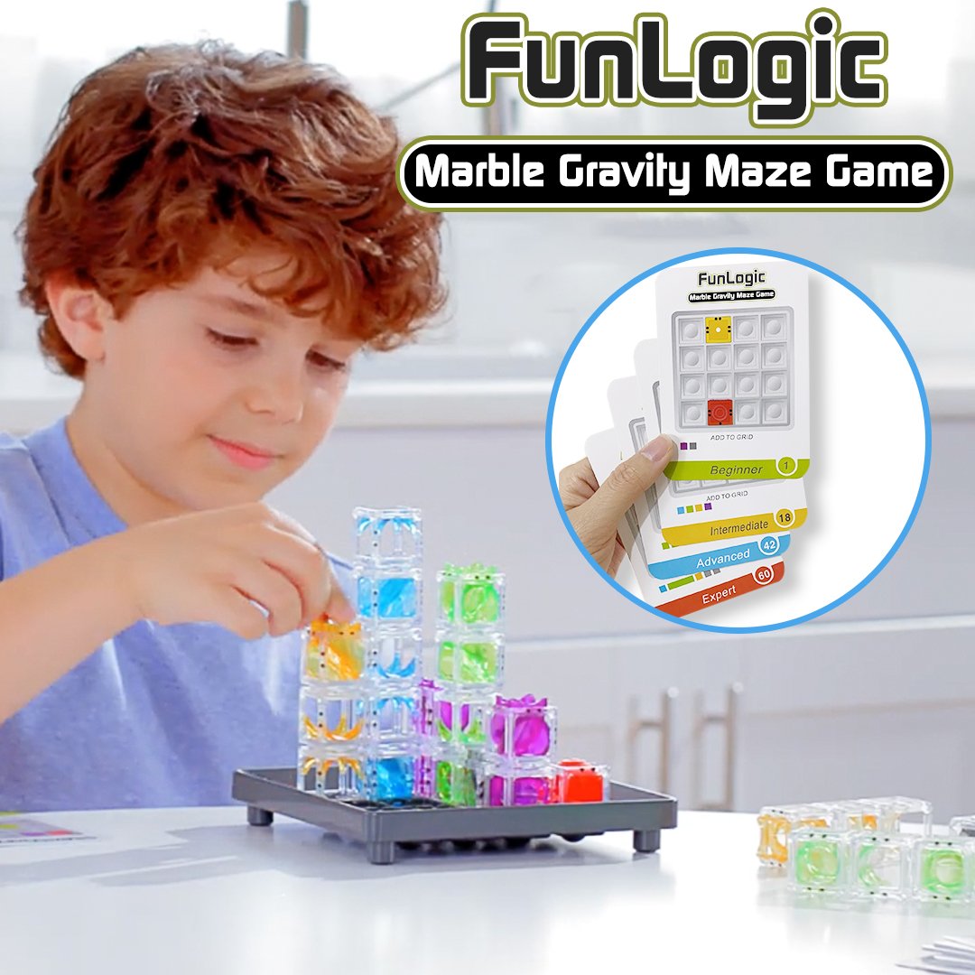 FunLogic Marble Gravity Maze Game