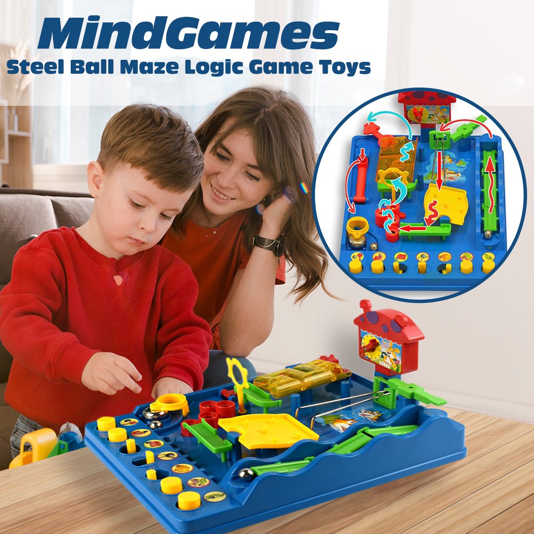 MindGames Steel Ball Maze Logic Game Toys