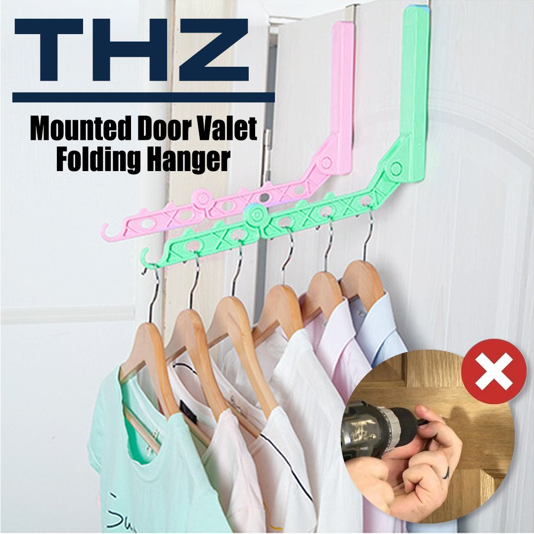 THZ Mounted Door Valet Folding Hanger