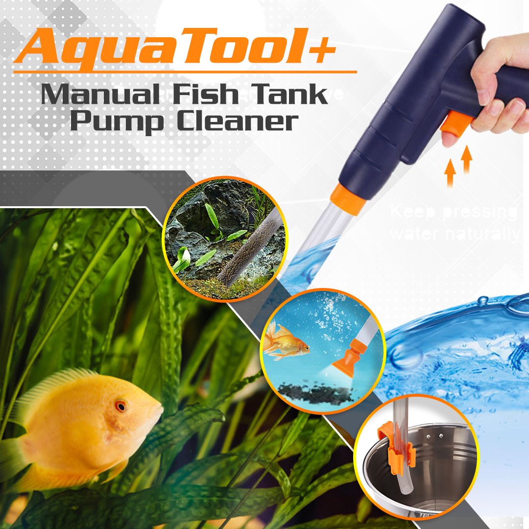 AquaTool+ Manual Fish Tank Pump Cleaner