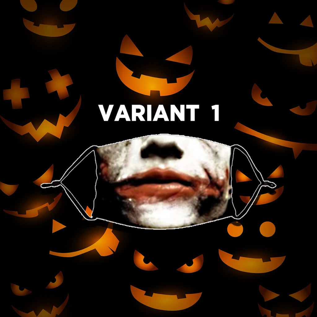 Reusable Halloween Face Mask with Activated Carbon Filter