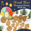 Food Fan Christmas Cookie Mold Set