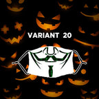 Reusable Halloween Face Mask with Activated Carbon Filter