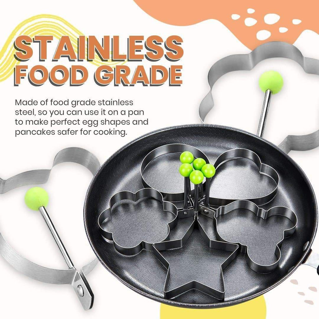 Set Stainless Steel Egg Shaper