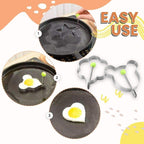 Set Stainless Steel Egg Shaper