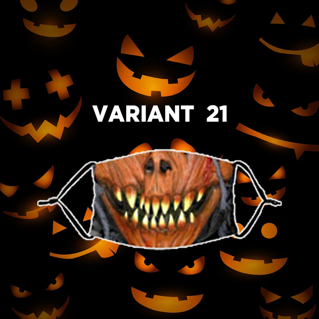 Reusable Halloween Face Mask with Activated Carbon Filter