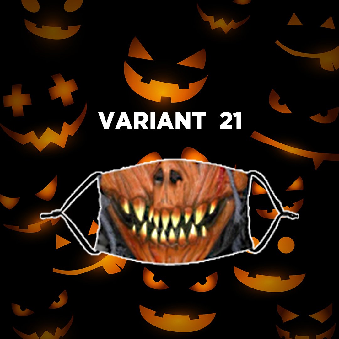 Reusable Halloween Face Mask with Activated Carbon Filter