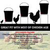 Horizontal Side Mount DIY Chicken &amp; Poultry Animals Water Feeder