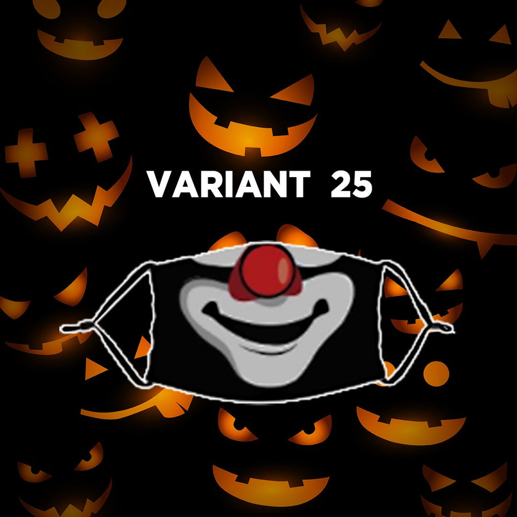 Reusable Halloween Face Mask with Activated Carbon Filter