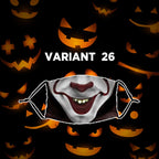 Reusable Halloween Face Mask with Activated Carbon Filter