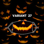 Reusable Halloween Face Mask with Activated Carbon Filter
