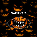 Reusable Halloween Face Mask with Activated Carbon Filter