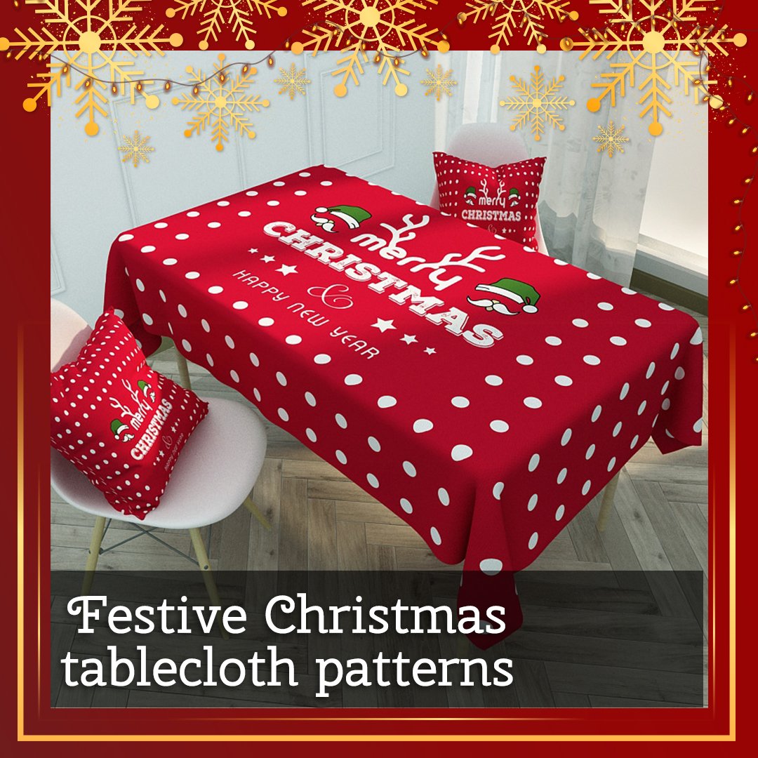HomeFx Christmas Decor Tablecloth