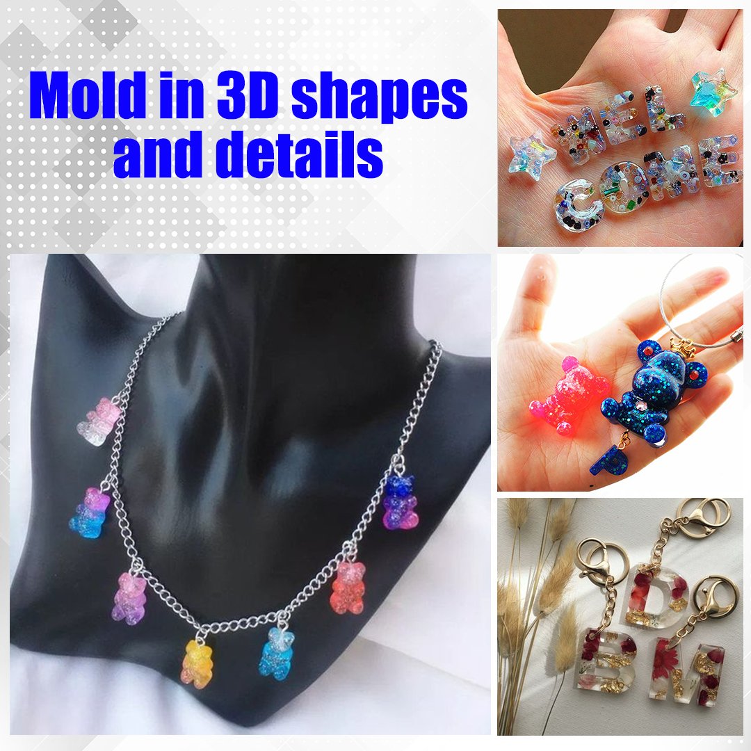 BAP Gummy Bear & Letters Resin Molds Set