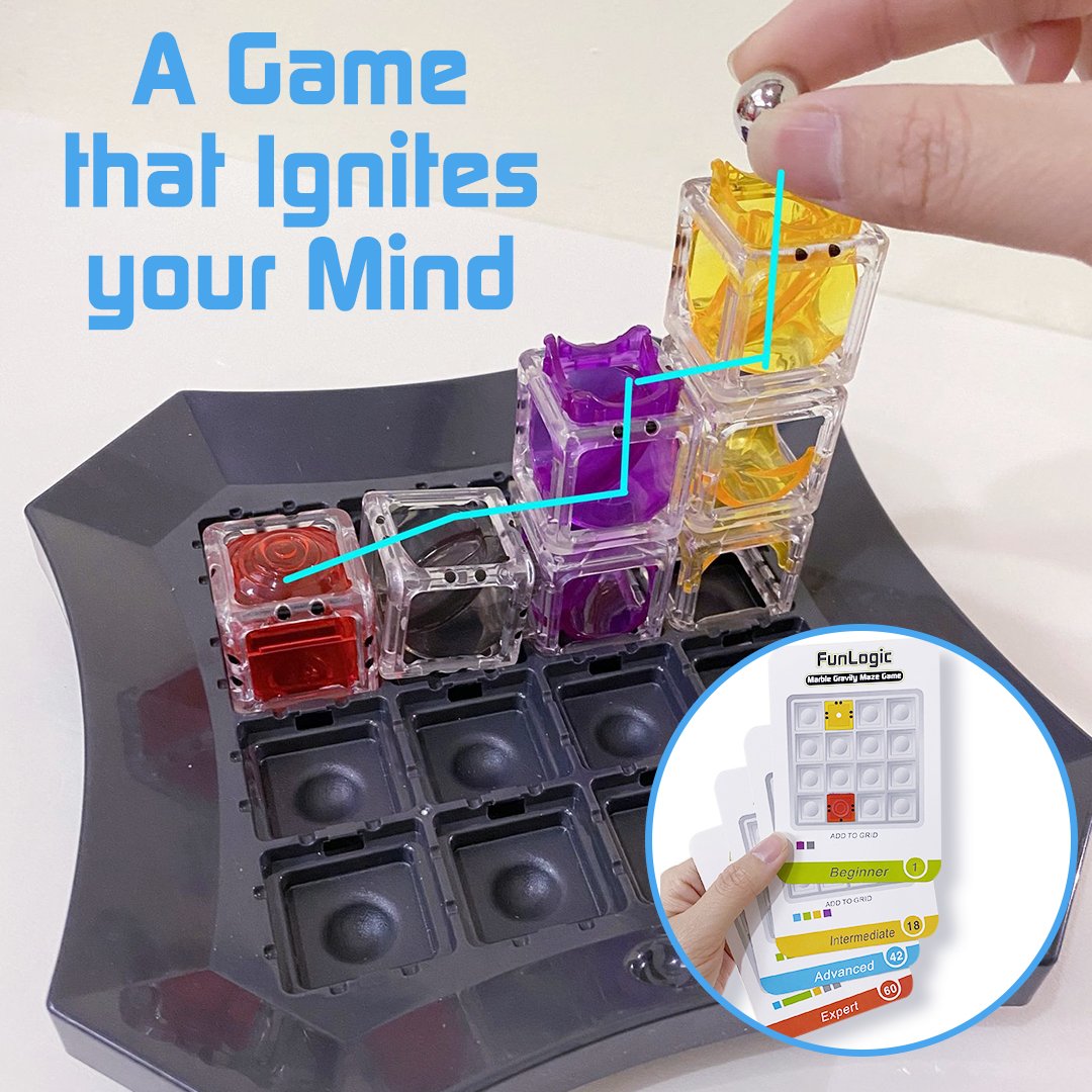 FunLogic Marble Gravity Maze Game