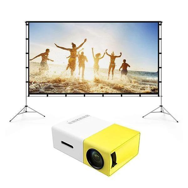 Giant Outdoor Movie Screen & Projector
