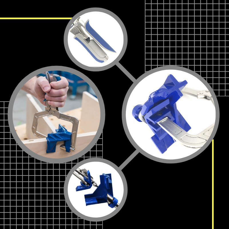 New Auto-adjustable 90 Degree Right Angle Woodworking Clamp