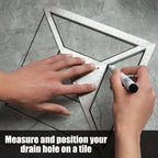 KIXX Multifunction Floor Drain Triangle Ruler