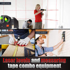 HomeLife 4-in-1 Laser Level Cross Line Ruler