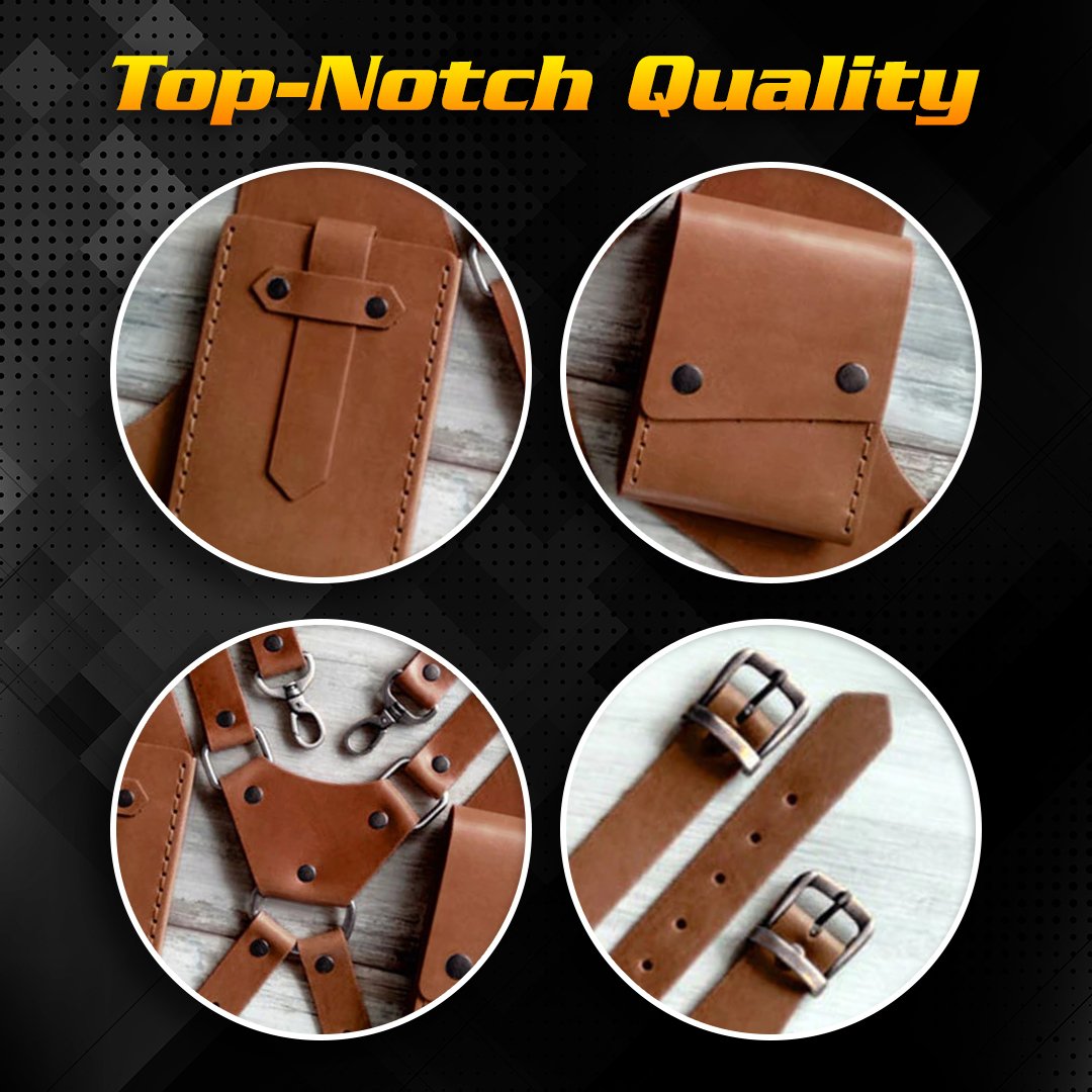 PrimeLeather Steampunk Holster Bag