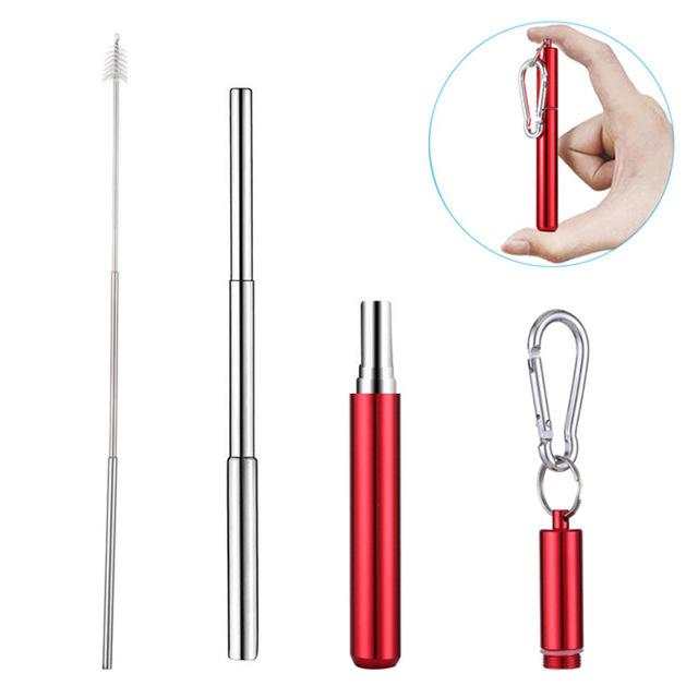 Environment Friendly Stainless Steel Telescopic Straw Kit