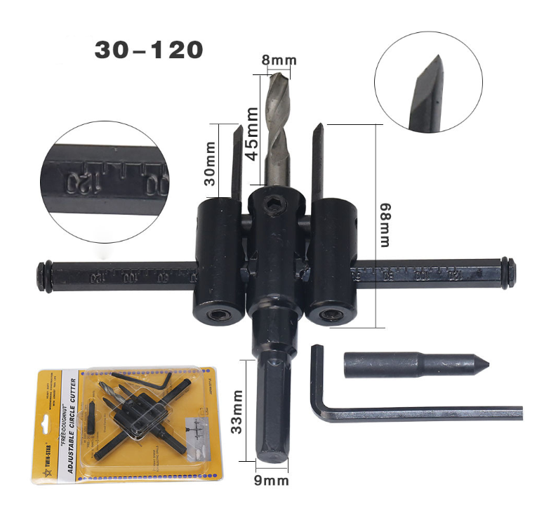 Adjustable Drywall Ceiling Hole Cutter